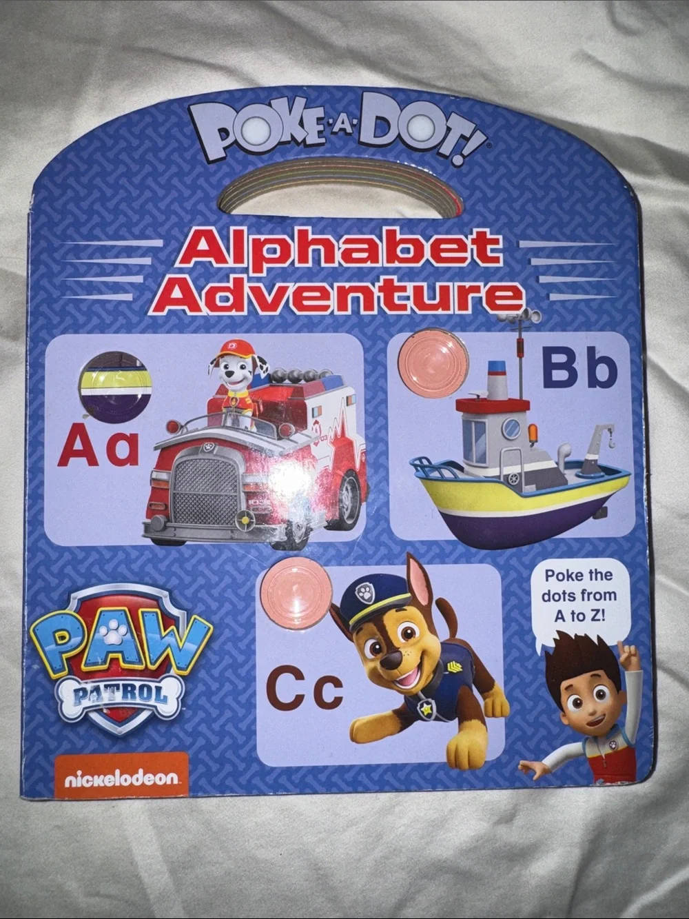 Paw Patrol Alphabet Adventure - Poke a dot Alphabet Learning Toy